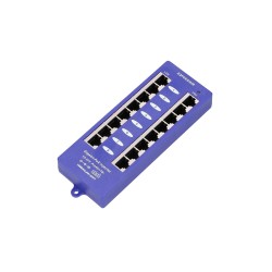 Extralink Gigabit PoE Injector 8 Portowy 8x 1000Mb/s RJ45, Mode B