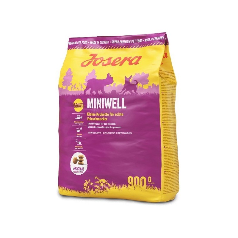 JOSERA Miniwell - sucha karma dla psów ras małych - 900 g