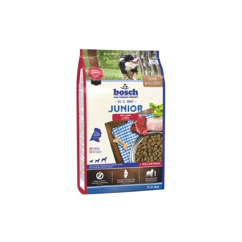 BOSCH Junior Lamb & Rice - sucha karma dla psa - 3 kg