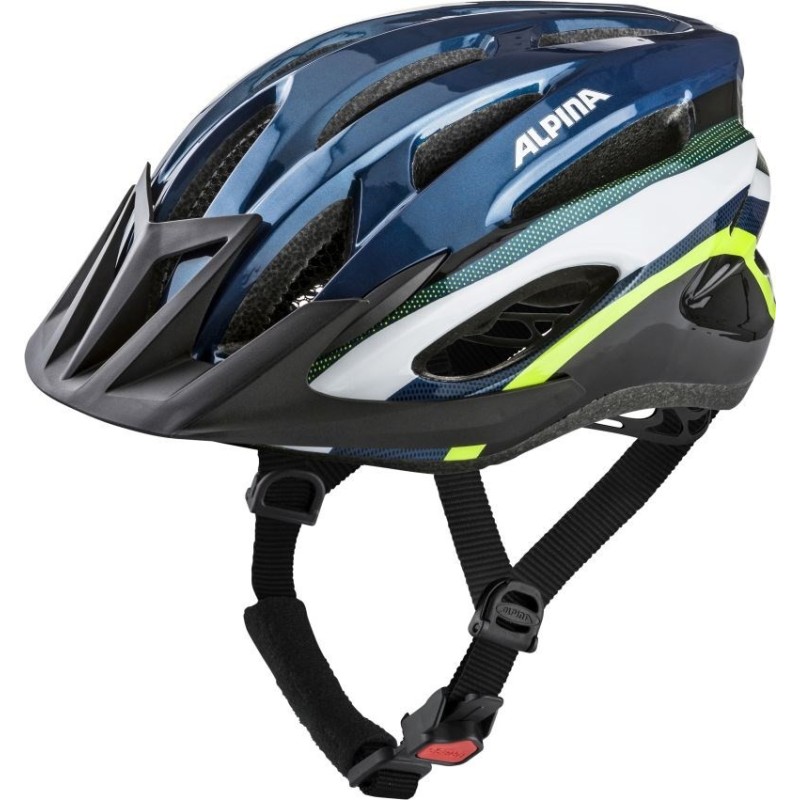 Kask rowerowy ALPINA MTB17 ciemno niebieski-neonowy 54-58 Kask rowerowy ALPINA MTB17 ciemno niebieski-neonowy 54-58