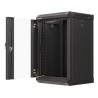 Lanberg WF11-3309-10B stojak 9U Szafa wisząca Czarny