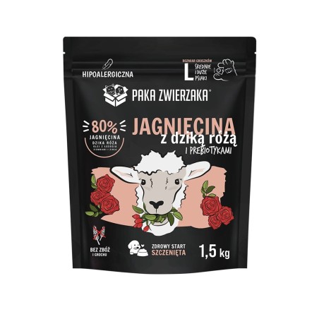Paka Zwierzaka Seventh Heaven Jagnięcina i dzika róża PUPPY "L" 1,5kg
