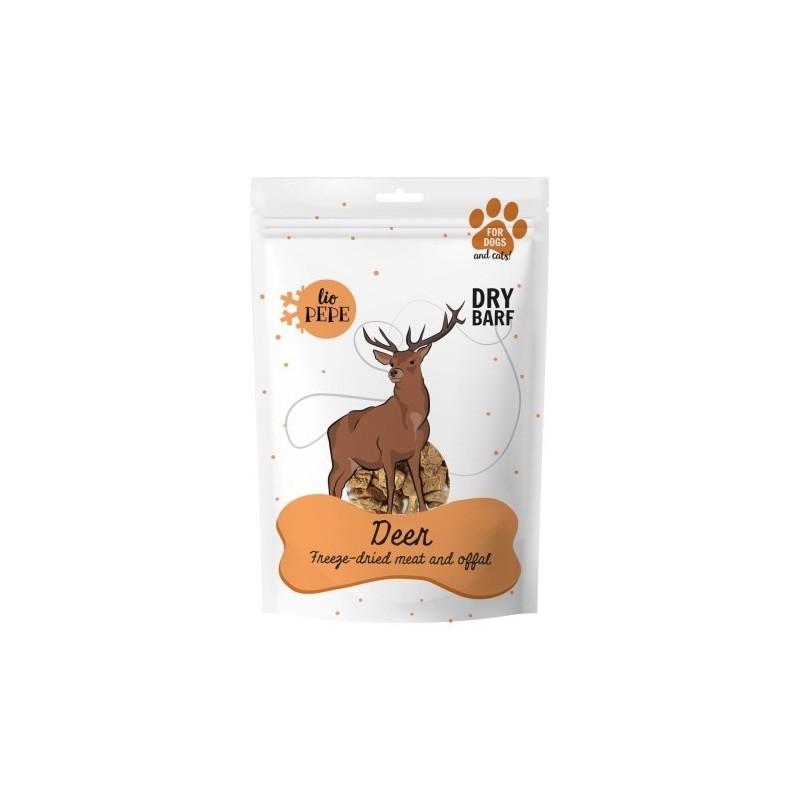 Paka Zwierzaka Lio Pepe Przysmak Deer (mięso jelenia) XL 180g Paka Zwierzaka Lio Pepe Przysmak Deer (mięso jelenia) XL 180g