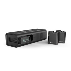 Sennheiser PROFILE WIRELESS 2-CHANNEL SET - 2-kanałowy odbiornik 2,4 GHz, 2 mikrofony na klipsie, akcesoria, etui ładujące,