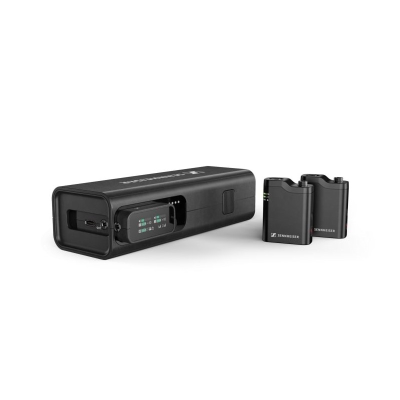 Sennheiser PROFILE WIRELESS 2-CHANNEL SET - 2-kanałowy odbiornik 2,4 GHz, 2 mikrofony na klipsie, akcesoria, etui ładujące, Sennheiser PROFILE WIRELESS 2-CHANNEL SET - 2-kanałowy odbiornik 2,4 GHz, 2 mikrofony na klipsie, akcesoria, etui ładujące,