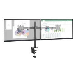 Techly ICA-LCD 582-D uchwyt / stojak do monitorów 81,3 cm (32") Biurko Czarny