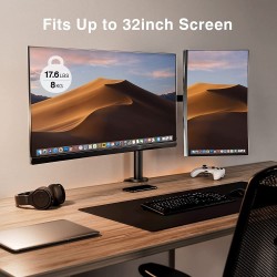 Techly ICA-LCD 582-D uchwyt / stojak do monitorów 81,3 cm (32") Biurko Czarny