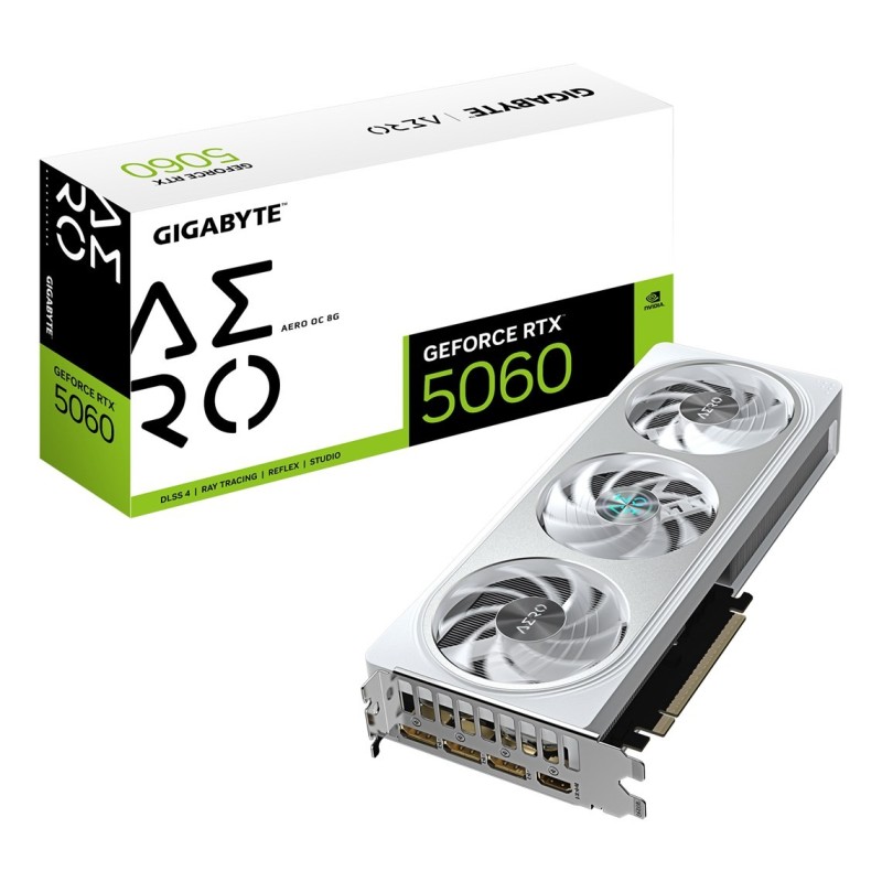 Karta graficzna Gigabyte GeForce RTX 5060 AERO OC 8GB Karta graficzna Gigabyte GeForce RTX 5060 AERO OC 8GB