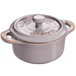 Mini Cocotte okrągły STAUB 40511-998-0 - antyczny szary 200 ml