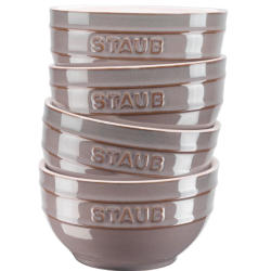 Zestaw 4 misek okrągłych STAUB 40508-152-0 - antyczny szary 12 cm