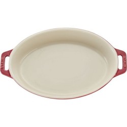 Owalny półmisek ceramiczny STAUB 40511-156-0 - czerwony 1.1 ltr