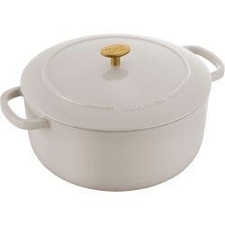 Garnek żeliwny okrągły Ballarini Bellamonte - 7 ltr, Kość słoniowa
