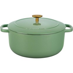 GARNEK ŻELIWNY OKRĄGŁY BALLARINI BELLAMONTE 75003-577-0 - 5,5 LTR ZIELONY