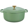 GARNEK ŻELIWNY OKRĄGŁY BALLARINI BELLAMONTE 75003-577-0 - 5,5 LTR ZIELONY