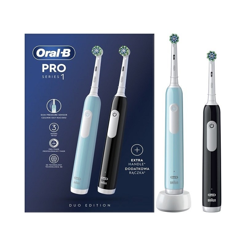 Szczoteczka elektryczna Oral-B PRO1 Duo Pack Szczoteczka elektryczna Oral-B PRO1 Duo Pack