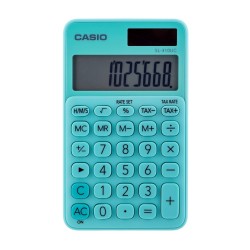 CASIO Kalkulator kieszonkowy SL-310UC-GN BOX, 10-cyfrowy, 70x118mm, kartonik, zielony