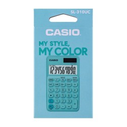 CASIO Kalkulator kieszonkowy SL-310UC-GN BOX, 10-cyfrowy, 70x118mm, kartonik, zielony