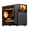 Obudowa Jonsbo D31 Screen Micro-ATX, Szkło Hartowane - czarna
