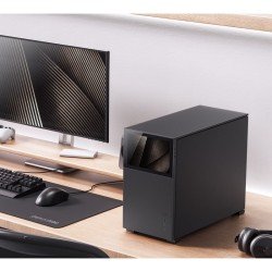 Obudowa Jonsbo D31 Screen Micro-ATX, Szkło Hartowane - czarna