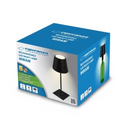 ESPERANZA LAMPKA BIURKOWA LED MIRAM CZARNA ELD119K