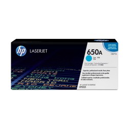 HP 650A oryginalny wkład z błękitnym tonerem LaserJet
