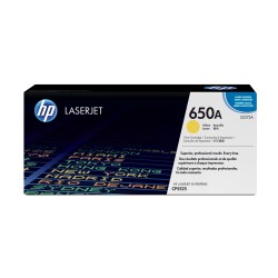 HP 650A oryginalny wkład z żółtym tonerem LaserJet