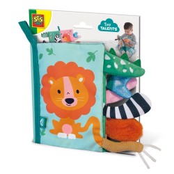 SES Creative Tiny Talents Sensory animal tails cloth book zabawka rozwijająca sprawność ruchową