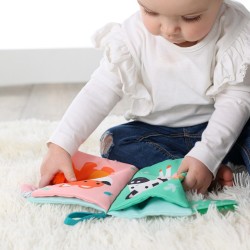 SES Creative Tiny Talents Sensory animal tails cloth book zabawka rozwijająca sprawność ruchową