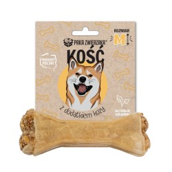 Paka Zwierzaka Kość z dodakiem kozy M-12 cm 55g
