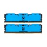 GOODRAM DDR4 16GB PC4-25600 (3200MHz) 16-20-20 DUAL CHANNEL KIT IRDM X BLUE 1024x8