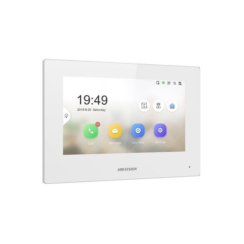 Hikvision Pro Series DS-KH6320-WTE2-W wideodomofon 17,8 cm (7") Biały Hikvision Pro Series DS-KH6320-WTE2-W wideodomofon 17,8 cm (7") Biały