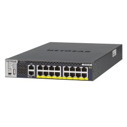 Netgear M4300-16X - Zarządzany - L3 - 10G Ethernet (100/1000/10000) - Power over Ethernet (PoE) - Montaż w szafie - 1U