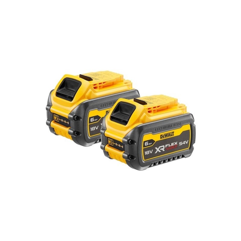 DeWalt akumulator FlexVolt 18/54V 6,0/2,0Ah zestaw 2 szt. DeWalt akumulator FlexVolt 18/54V 6,0/2,0Ah zestaw 2 szt.