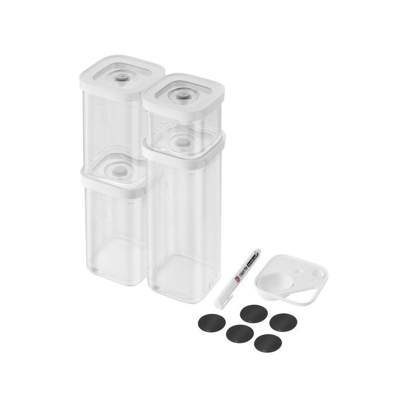 ZWILLING 1025971 Prostokątny Pojemnik 2,445 l Przezroczysty, Biały 6 szt. ZWILLING 1025971 Prostokątny Pojemnik 2,445 l Przezroczysty, Biały 6 szt.