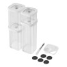 ZWILLING 1025971 Prostokątny Pojemnik 2,445 l Przezroczysty, Biały 6 szt.