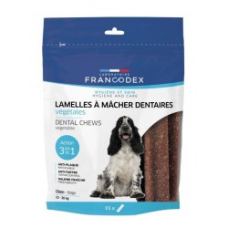 FRANCODEX Dental Medium - paski usuwające kamień nazębny dla psów - 15 szt.