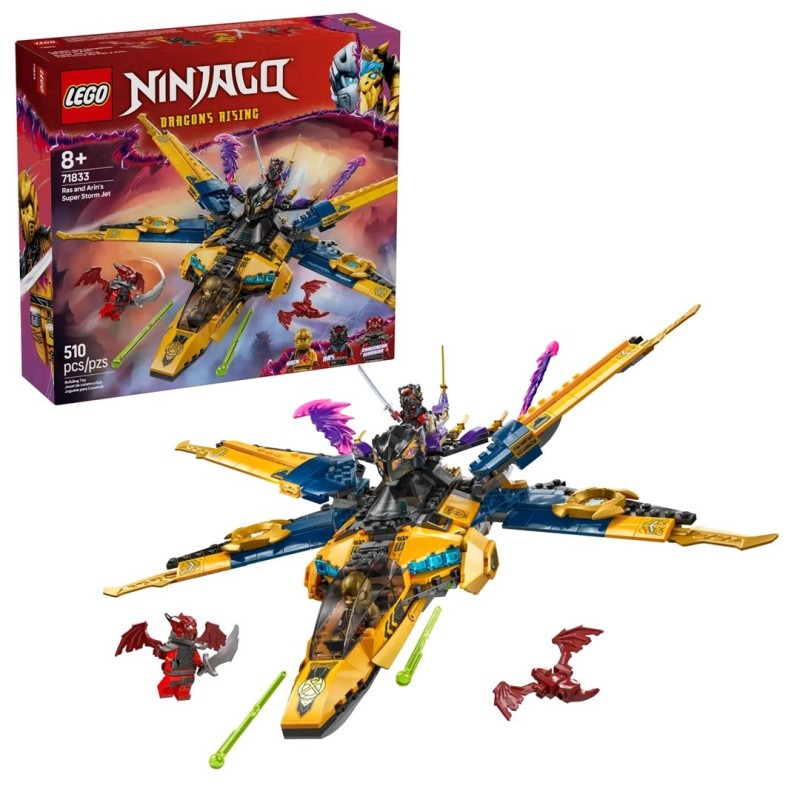 LEGO NINJAGO 71833 Ras i burzowy superodrzutowiec Arina LEGO NINJAGO 71833 Ras i burzowy superodrzutowiec Arina