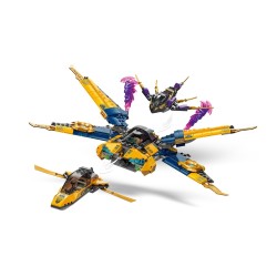 LEGO NINJAGO 71833 Ras i burzowy superodrzutowiec Arina