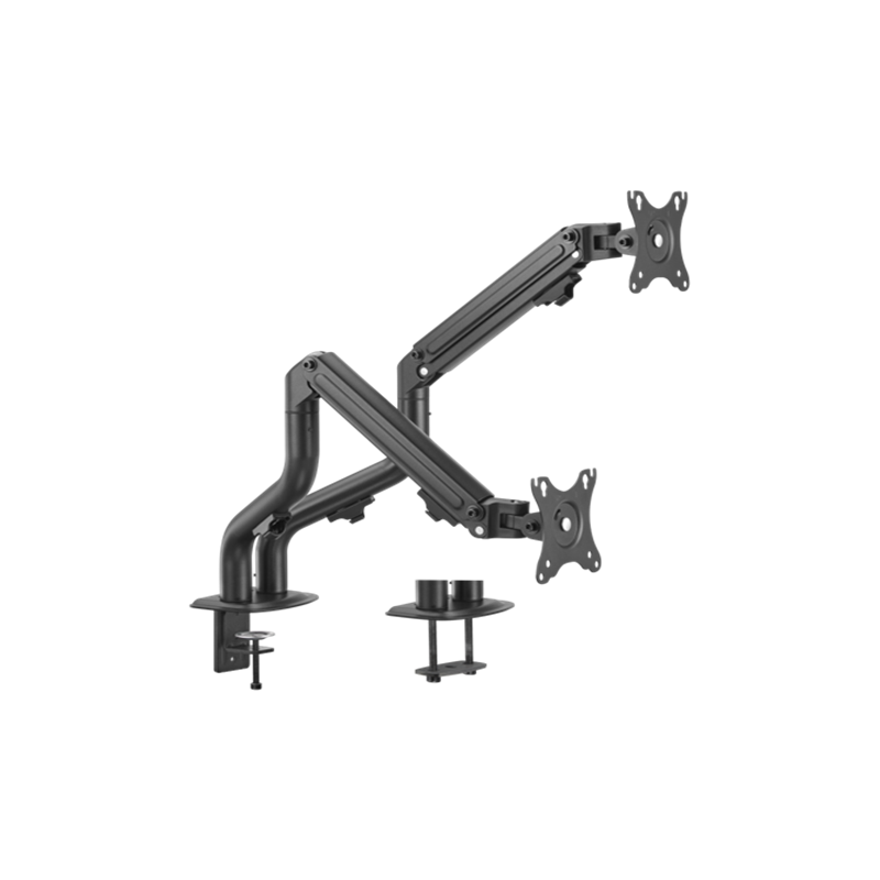 GEMBIRD BIURKOWE REGULOWANE RAMIĘ/UCHWYT NA 2 MONITORY 17-32, 100X100MM, DO 8 KG GEMBIRD BIURKOWE REGULOWANE RAMIĘ/UCHWYT NA 2 MONITORY 17-32, 100X100MM, DO 8 KG