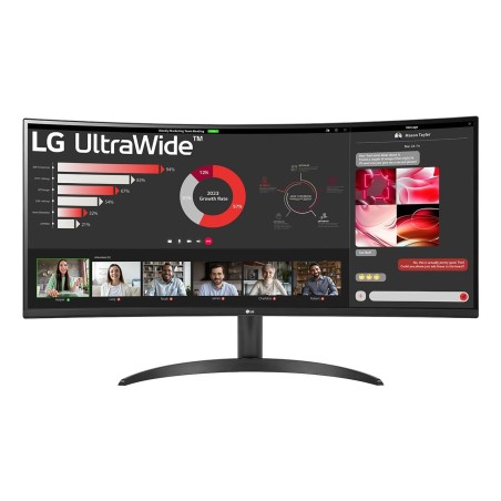 LG 34WR50QK-B monitor komputerowy 86,4 cm (34") 3440 x 1440 px Wide Quad HD Czarny