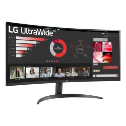 LG 34WR50QK-B monitor komputerowy 86,4 cm (34") 3440 x 1440 px Wide Quad HD Czarny