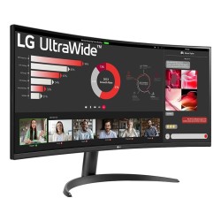 LG 34WR50QK-B monitor komputerowy 86,4 cm (34") 3440 x 1440 px Wide Quad HD Czarny