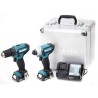 MAKITA CLX224X zestaw narzędzi akumulatorowych COMBO DF333D wiertarko-wkrętarka 30Nm + TD110D zakrętarka udarowa 110Nm 1/4 CXT
