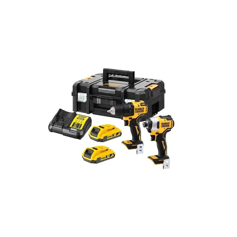 DeWALT DCK2061D2T-QW zestaw combo elektronarzędzi Bateria DeWALT DCK2061D2T-QW zestaw combo elektronarzędzi Bateria