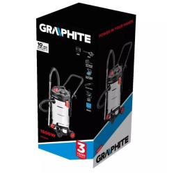 Odkurzacz warsztatowy 1500W Graphite zbiornik 40L
