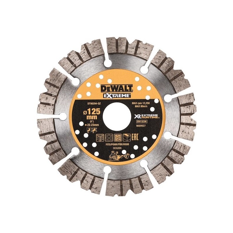 Tarcza diamentowa Extreme 125x22mm Dewalt DT90294 Tarcza diamentowa Extreme 125x22mm Dewalt DT90294