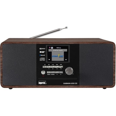 imperial Radio DABMAN i200 CD/Internet/DAB/DAB+/UKW holzoptik