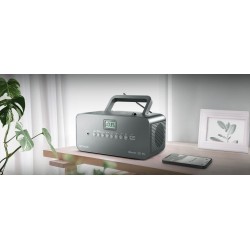 Muse M-30 BT Cyfrowy 2 W FM, MW, PLL Szary Odtwarzacz mp3
