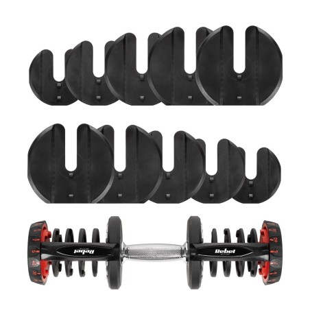 Hantel żeliwny regulowany 40 kg REBEL ACTIVE