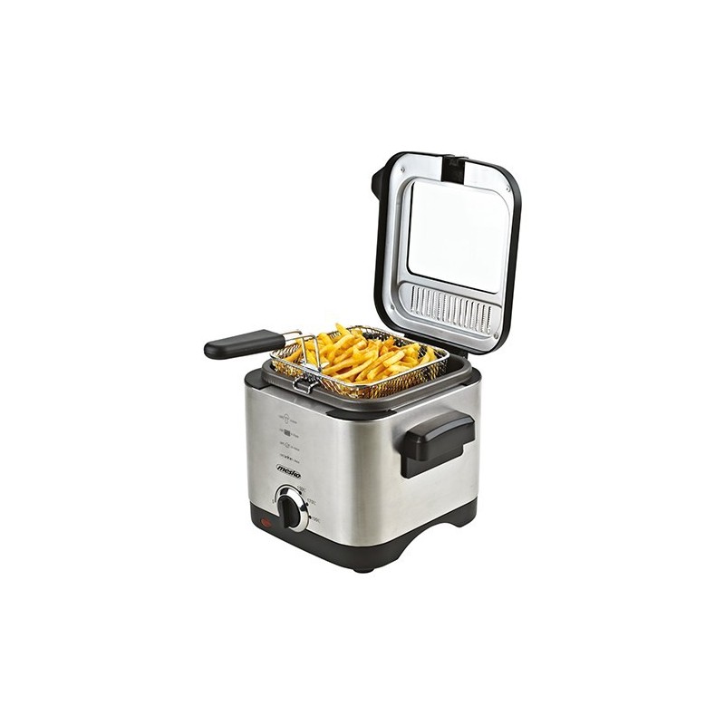 Frytownica MESKO MS 4910 (1,5 l 0,5 kg 900W kolor srebrny) Frytownica MESKO MS 4910 (1,5 l 0,5 kg 900W kolor srebrny)